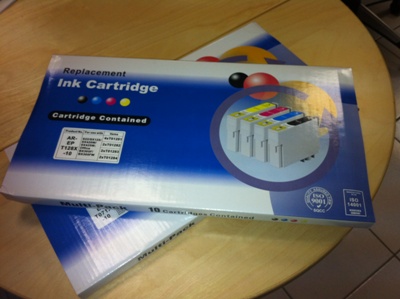 [7721][ARET071K] 10 Cartucho Compatible T0711-712-713-714 (4x negro+6 color)