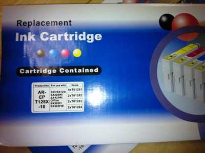 [7722][ARET128K] 10 Cartucho Compatible T1281-1282-1283-1284 (4xBk+6 color)