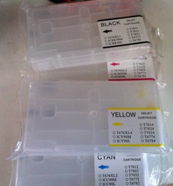 [7750][RS7012] Cyan Vacío XXML con chip  compatible Epson T7012-XXL 